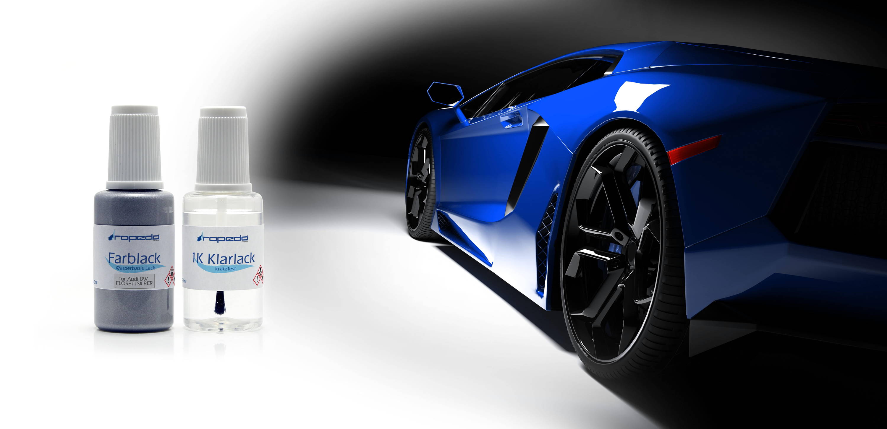 Lackstift für SUZUKI 0RW OPAL BLUE 20ml + Klarlack 20ml main image 1